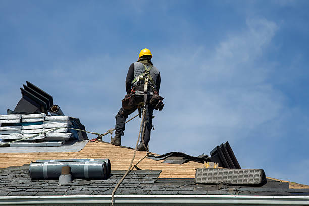 Professional Roof Replacement technician working in Boston, IN